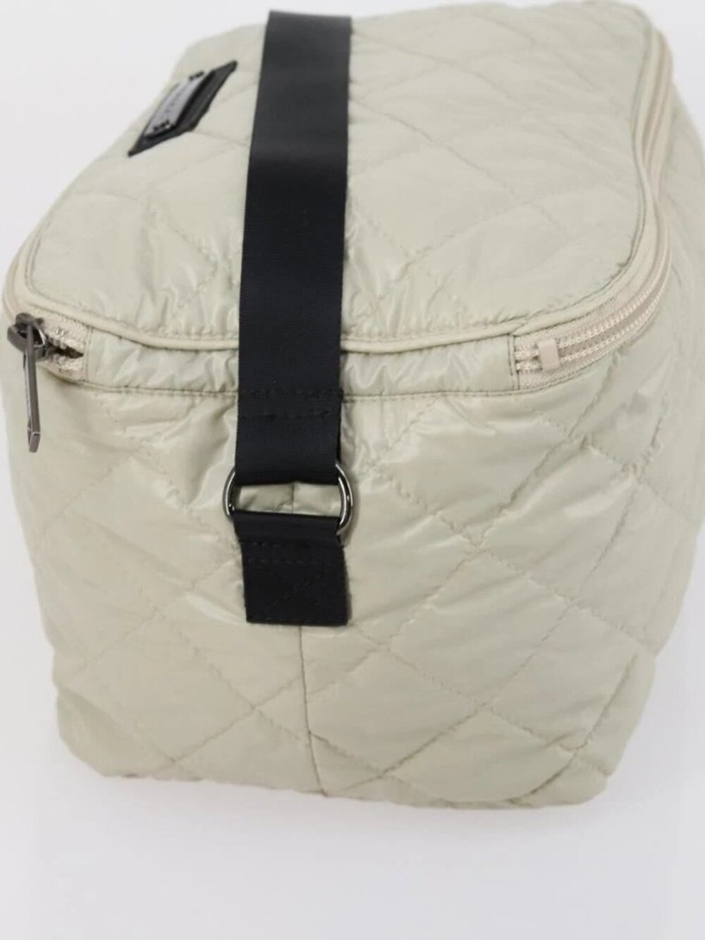 BURBERRY Jimmy Choo Shoulder Bag Nylon Leather 2 Set Beige Ivory Auth BA8473 - Picture 9 of 16